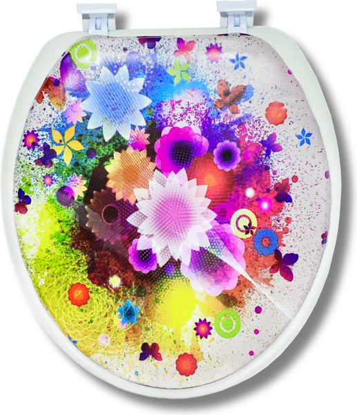 Сиденье для унитаза Еврокомфорт Океан Абстракция 103-311-01В3 - фото
