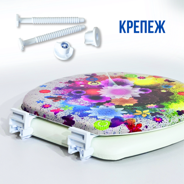 Сиденье для унитаза Еврокомфорт Океан Абстракция 103-311-01В3