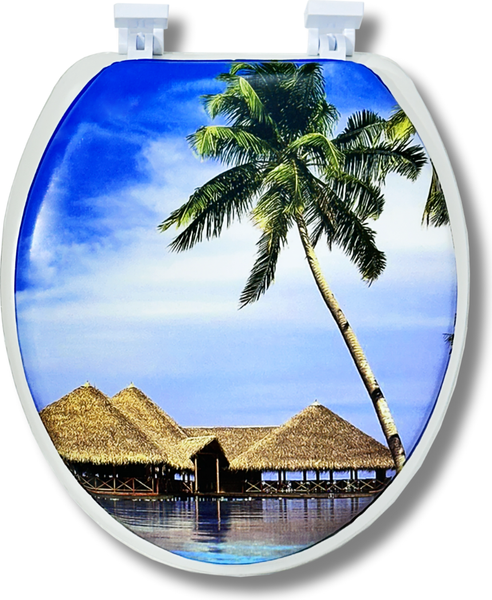 Сиденье для унитаза Еврокомфорт Океан Пляж 103-311-01В4 - фото