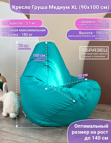 Бескаркасное кресло Flagman Груша Медиум XL Г1.1-25