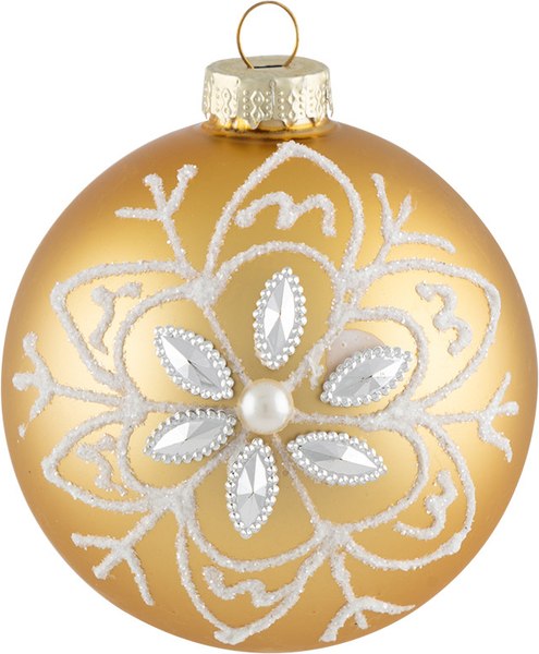 Шар новогодний Волшебная страна Снежинка SYBLQA-0523062 / 106380 - фото