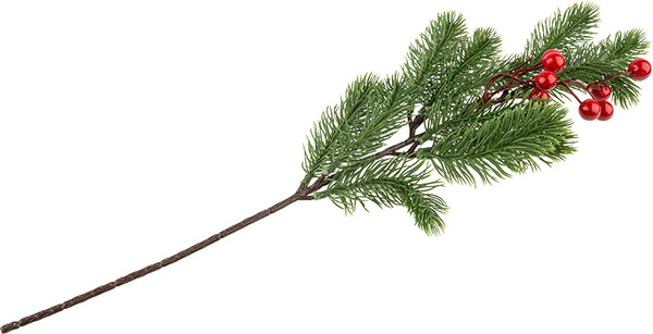 Ветка новогодняя Волшебная страна Ветка с ягодами 110600