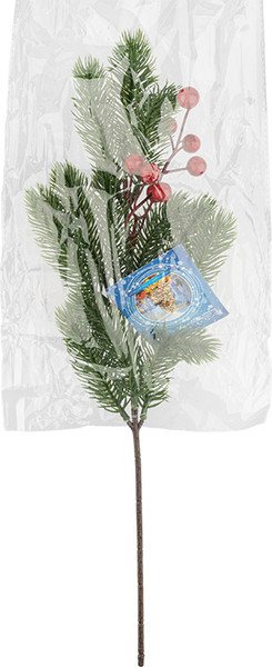 Ветка новогодняя Волшебная страна Ветка с ягодами 110600