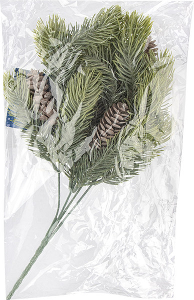Ветка новогодняя Волшебная страна Ветка с шишками 110594