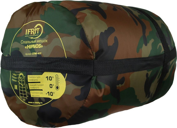 Спальный мешок IFRIT Hipnos -10 oxford 210D 240х85 / СПМ-423