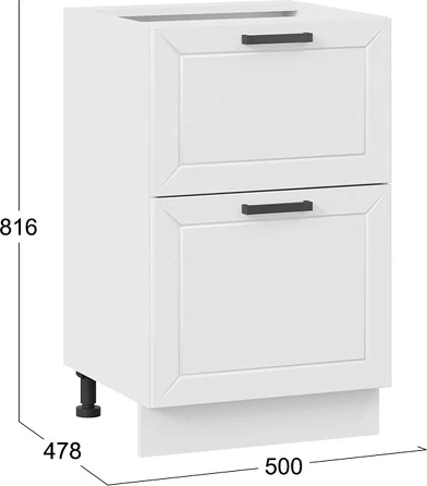 Шкаф-стол кухонный ТриЯ Лорас 1Н5Я2 с двумя ящиками