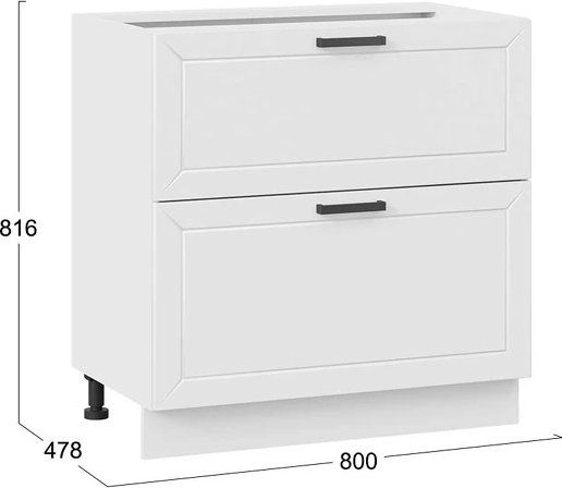 Шкаф-стол кухонный ТриЯ Лорас 1Н8Я2 с двумя ящиками