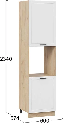 Шкаф-пенал кухонный ТриЯ Лорас 1ПВ6 с двумя дверями