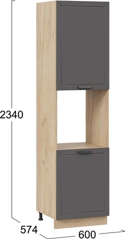 Шкаф-пенал кухонный ТриЯ Лорас 1ПВ6 с двумя дверями