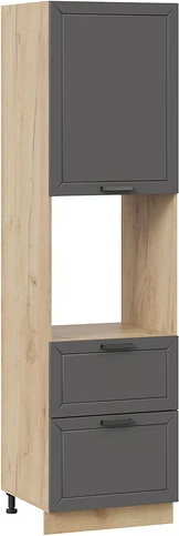 Шкаф-пенал кухонный ТриЯ Лорас 1П6Я2 с одной дверью и двумя ящиками - фото