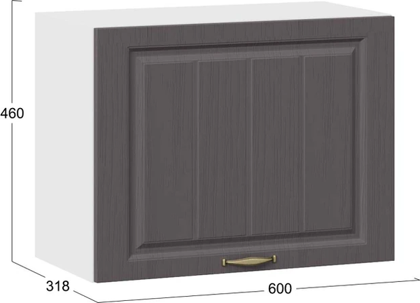 Шкаф навесной для кухни ТриЯ Лина 1ВВ6Г с одной откидной дверью