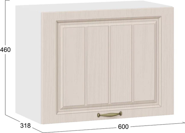 Шкаф навесной для кухни ТриЯ Лина 1ВВ6Г с одной откидной дверью