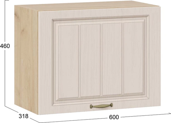 Шкаф навесной для кухни ТриЯ Лина 1ВВ6Г с одной откидной дверью