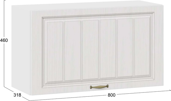 Шкаф навесной для кухни ТриЯ Лина 1ВВ8Г с одной откидной дверью