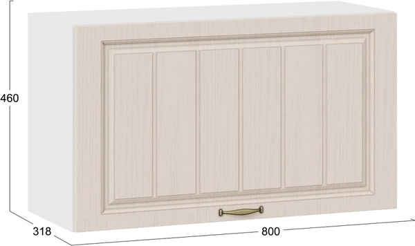 Шкаф навесной для кухни ТриЯ Лина 1ВВ8Г с одной откидной дверью