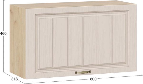 Шкаф навесной для кухни ТриЯ Лина 1ВВ8Г с одной откидной дверью