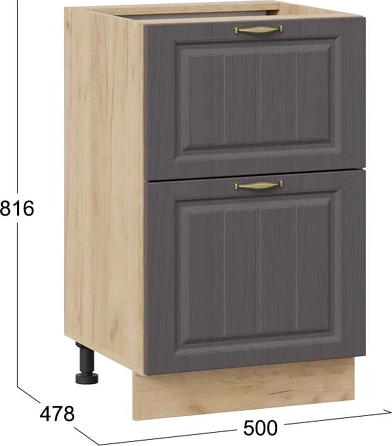 Шкаф-стол кухонный ТриЯ Лина 1Н5Я2 с двумя ящикам