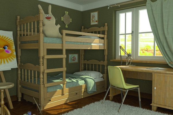 Двухъярусная кровать Bravo Мебель Соня 80х187