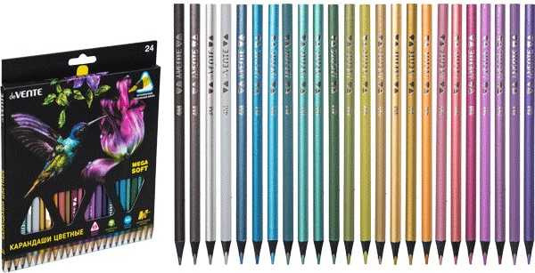 Набор цветных карандашей deVente Metallic 4М / 5022337 - фото
