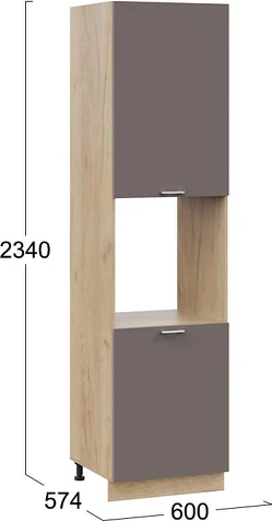 Шкаф-пенал кухонный ТриЯ Габриэлла 1ПВ6 с двумя дверями