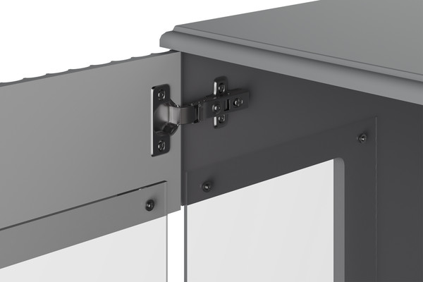 Шкаф с витриной Bravo Мебель Фарго 1-дв. левый