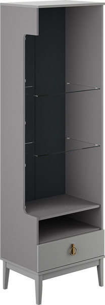 Шкаф с витриной Bravo Мебель Фарго 1-дв. правый