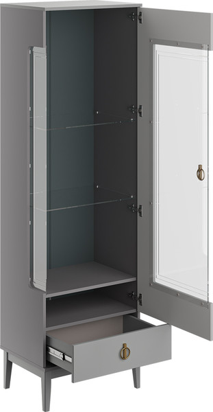 Шкаф с витриной Bravo Мебель Фарго 1-дв. правый