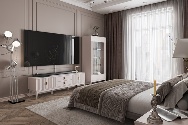 Шкаф с витриной Bravo Мебель Фарго 2-дв