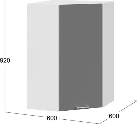Шкаф навесной для кухни ТриЯ Габриэлла 1ВВ6У