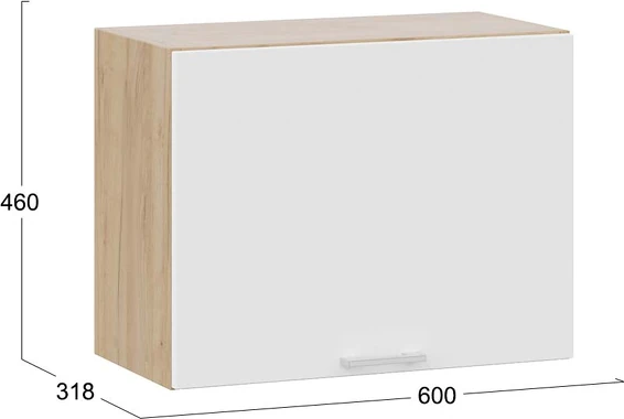 Шкаф навесной для кухни ТриЯ Габриэлла 1ВВ6Г с одной откидной дверью