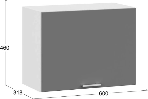 Шкаф навесной для кухни ТриЯ Габриэлла 1ВВ6Г с одной откидной дверью