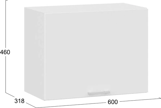 Шкаф навесной для кухни ТриЯ Габриэлла 1ВВ6Г с одной откидной дверью