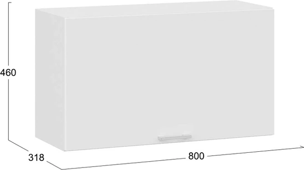 Шкаф навесной для кухни ТриЯ Габриэлла 1ВВ8Г с одной откидной дверью