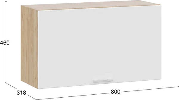 Шкаф навесной для кухни ТриЯ Габриэлла 1ВВ8Г с одной откидной дверью