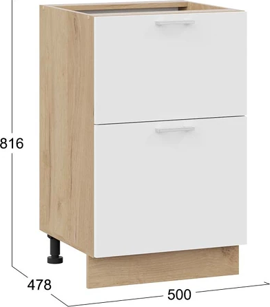 Шкаф-стол кухонный ТриЯ Габриэлла 1Н5Я2 с двумя ящиками