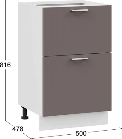 Шкаф-стол кухонный ТриЯ Габриэлла 1Н5Я2 с двумя ящиками