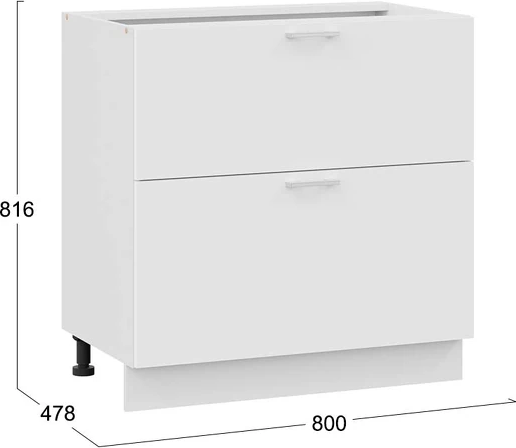 Шкаф-стол кухонный ТриЯ Габриэлла 1Н8Я2 с двумя ящиками