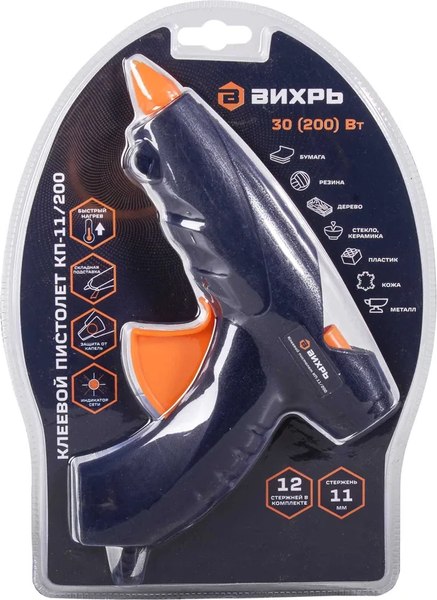 Клеевой пистолет Вихрь КП-11/200