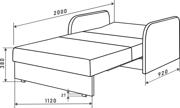 Диван Mio Tesoro Анри SB2