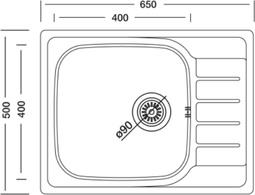 Мойка кухонная КромРус N-280 RUS