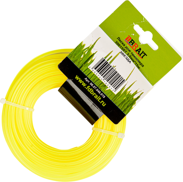 Леска для триммера Brait BR 3.0x15 30015 ST / 06.07.046.019 - фото