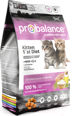 Сухой корм для кошек ProBalance 1'st Diet для котят c цыпленком - фото