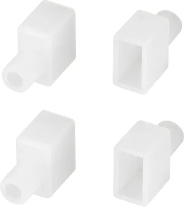 Заглушка для профиля Arlight WPH-FLEX-0613-SIDE WHITE с отверстием / 040810 - фото