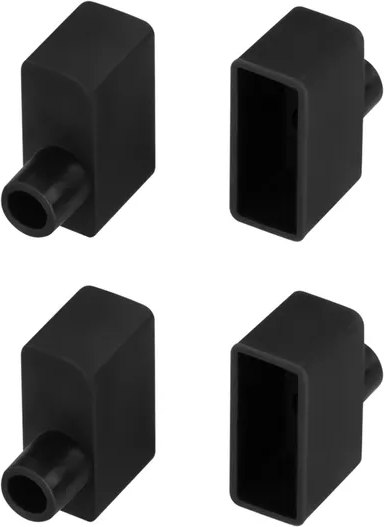 Заглушка для профиля Arlight WPH-FLEX-0616-SIDE BLACK с отверстием / 045880 - фото