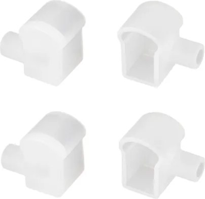 Заглушка для профиля Arlight WPH-FLEX-0817-SIDE WHITE с отверстием / 040853 - фото