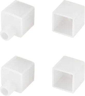 Заглушка для профиля Arlight WPH-FLEX-1212-TOP WHITE с отверстием / 040859 - фото