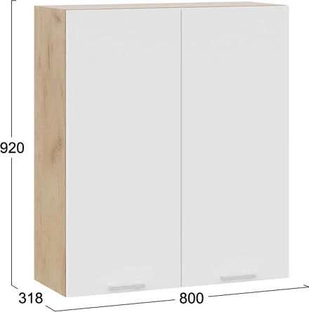 Шкаф навесной для кухни ТриЯ Габриэлла 1ВВ8 с двумя дверями