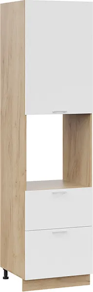 Шкаф-пенал кухонный ТриЯ Габриэлла 1П6Я2 с одной дверью и двумя ящиками - фото