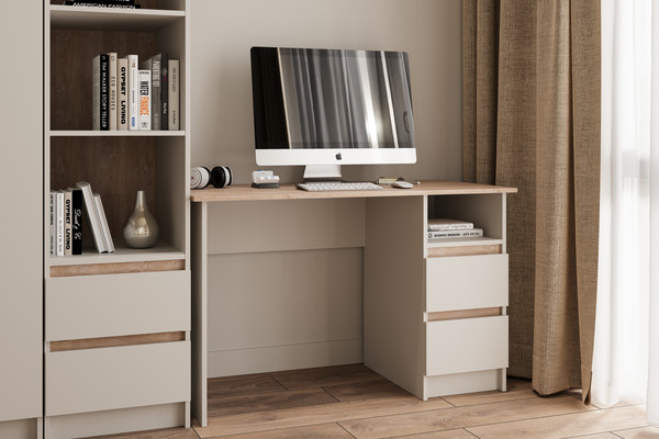 Письменный стол Bravo Мебель Юта (персидский жемчуг/дуб торонто)