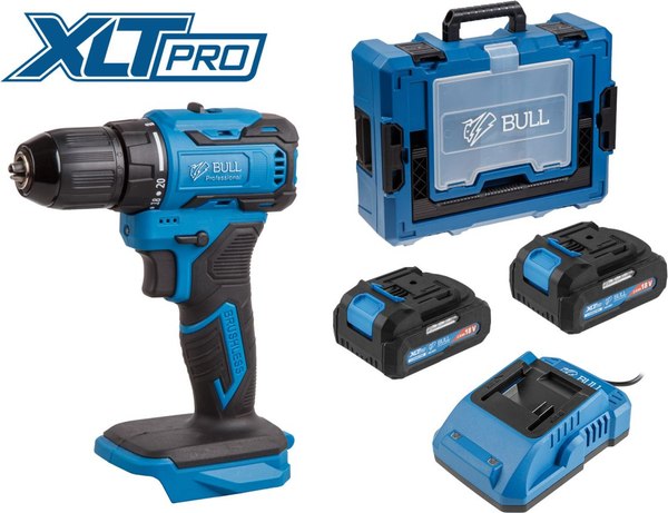 Профессиональная дрель-шуруповерт Bull SR 1804 Xcase XLTpro / 1329881